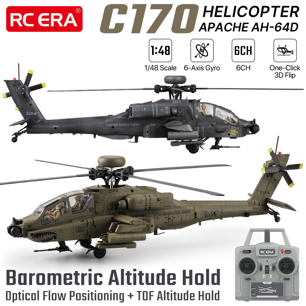 Rc Helicopter Case - Радиоуправляемый вертолет RC ERA 1/48, 6-канальный,