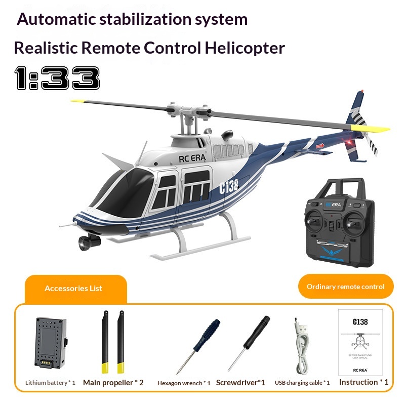 Rc Helicopter Single Rotor - Радиоуправляемый вертолет Rc Era C138 Bell