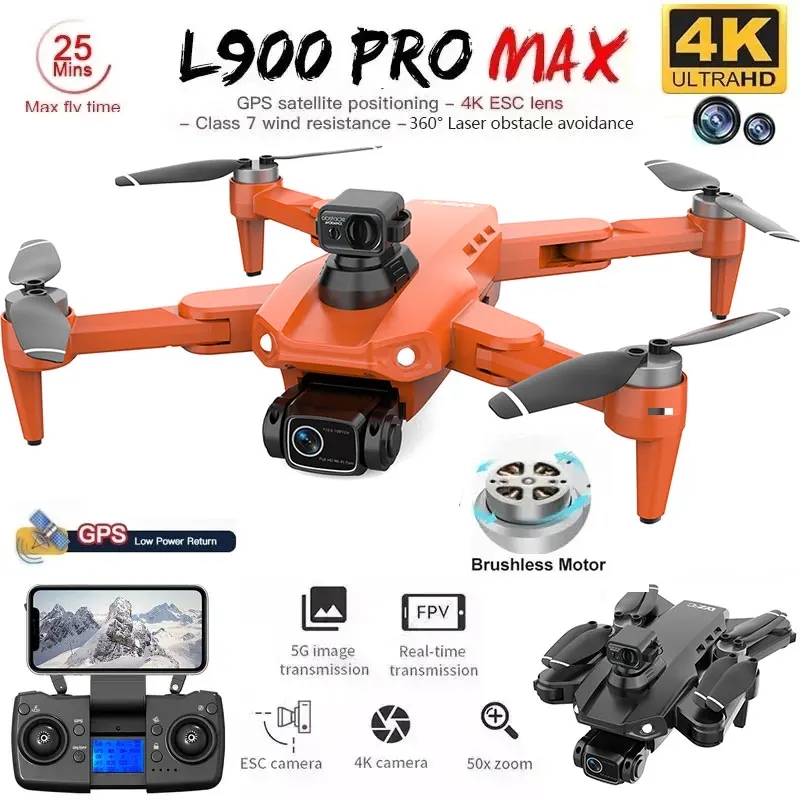 L900 Pro MAX GPS Дрон 4K Профе – обзор и цена Rc Helicopter Electric
