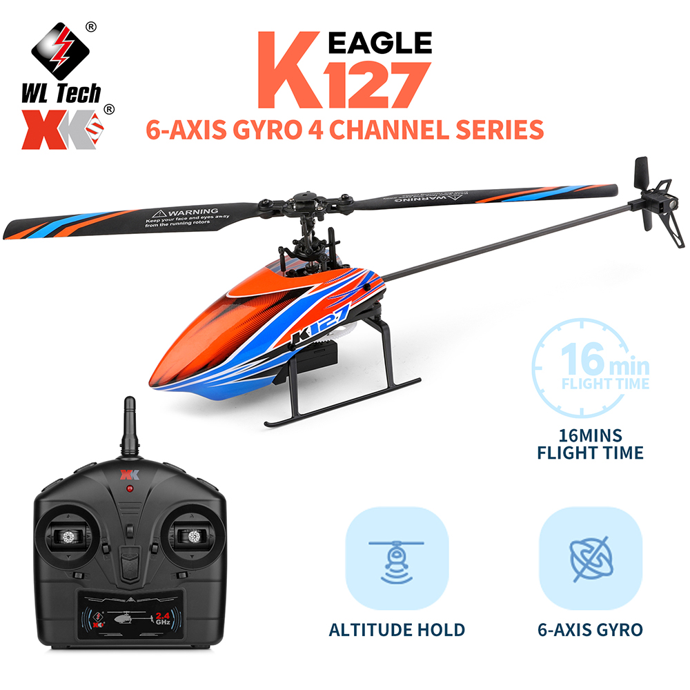 WLtoys XK K127 2,4G 4CH 6-Aixs – обзор и цена Rc Helicopter Nitro